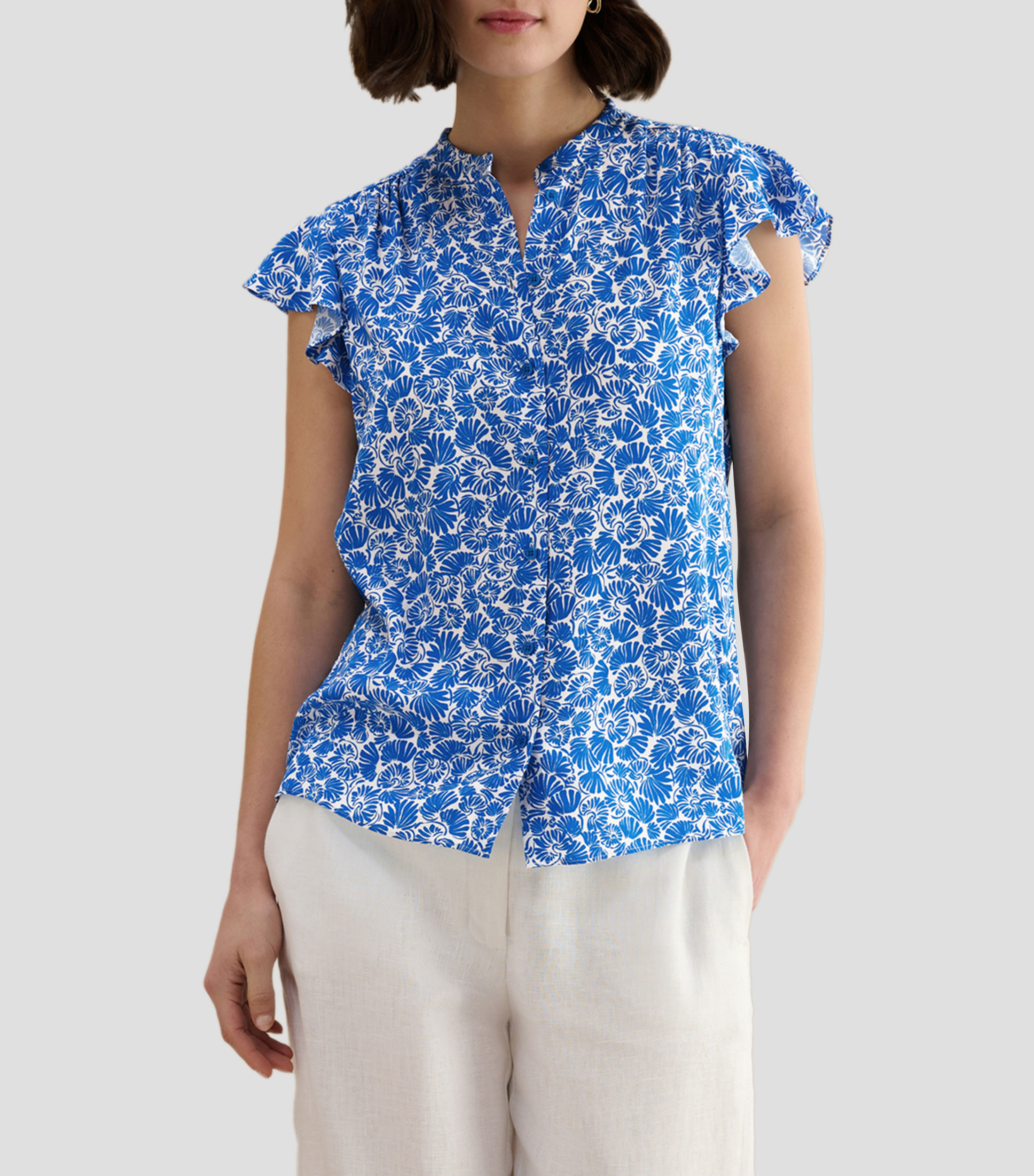 Blusa fantasía manga corta Mujer